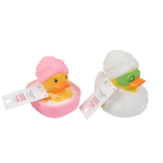 Assorted 4" Spa & Wellness Rubber Duck, 1pc. by Fab Finds